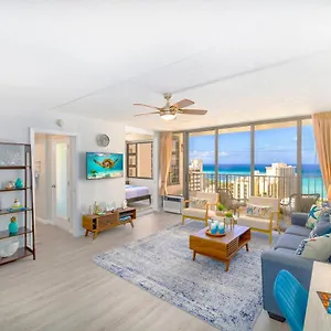Apartment Waikiki Upscale 1 Bedroom - Ocean Views - Parking, Honolulu
